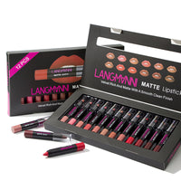 12-Piece Long-Lasting Matte Lipstick Set