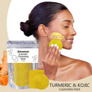 Turmeric Exfoliating Cleansing Pads – Deep Clean & Glow