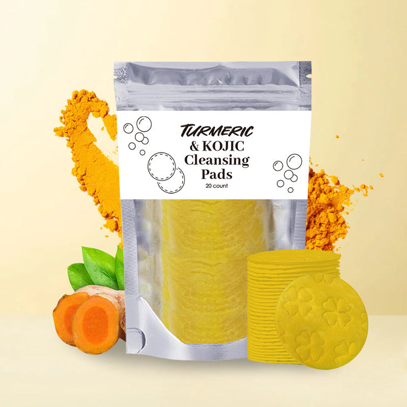 Turmeric Exfoliating Cleansing Pads – Deep Clean & Glow