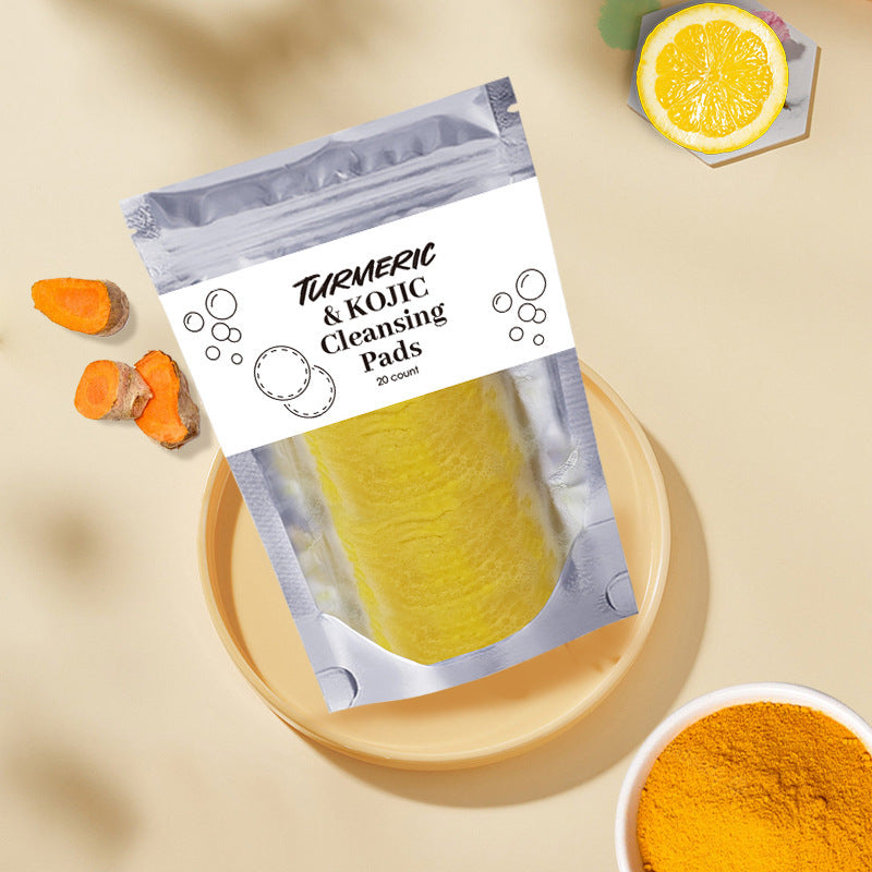 Turmeric Exfoliating Cleansing Pads – Deep Clean & Glow